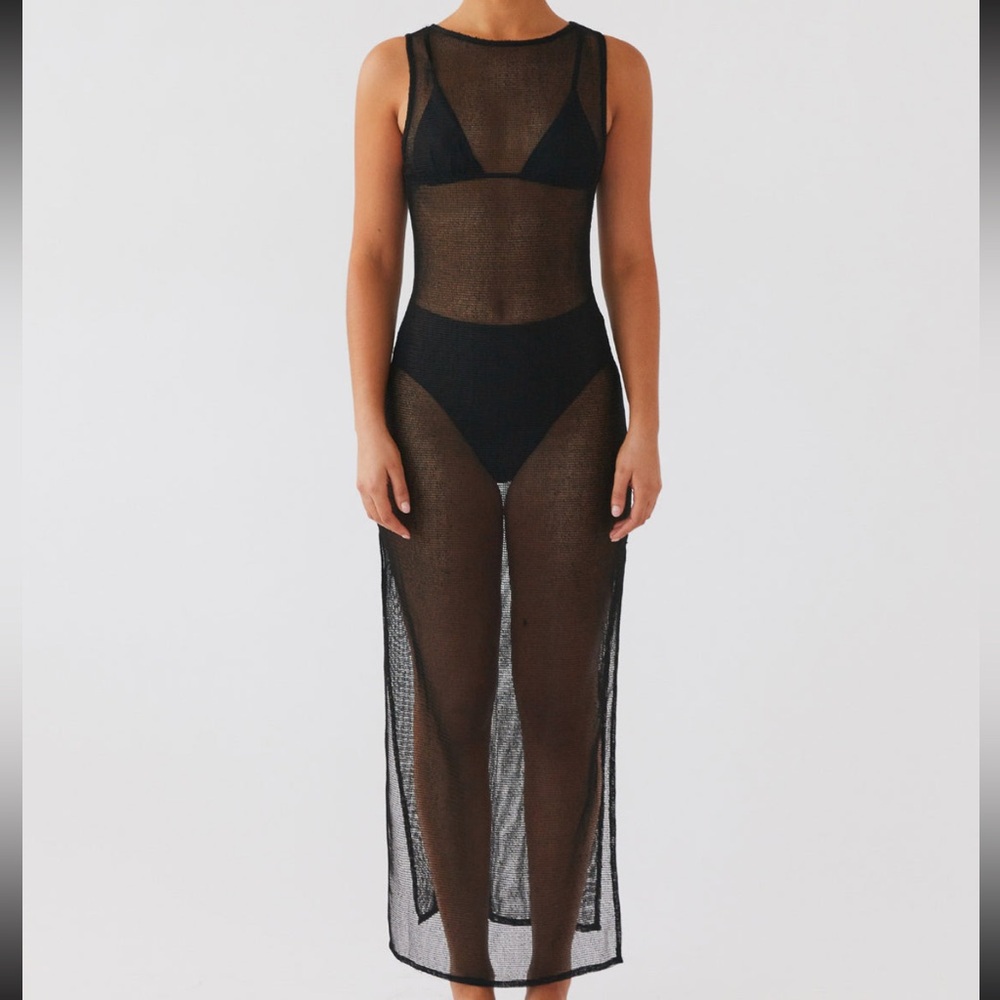 Peppermayo Caught Up Maxi Dress/Swim Cover Up